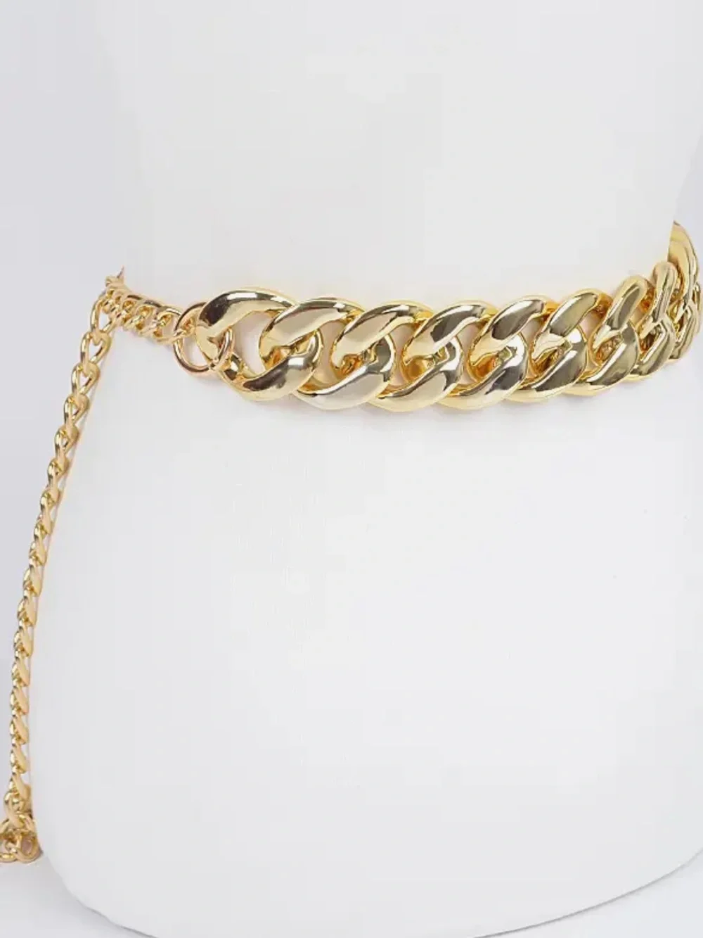 Chunky Gold Chain Link Waist Belt